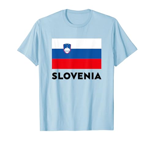 Slovenia Flag Eslovenia Blue, White, Red Camiseta