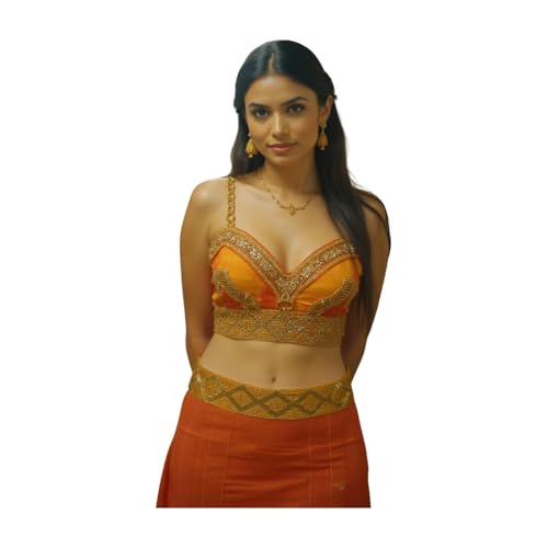 Women’s Bohemian Gold Beaded Waist Belt – Wide Wrap Around Waistband Hip Tie for Dresses, Casual Look Size M-L3