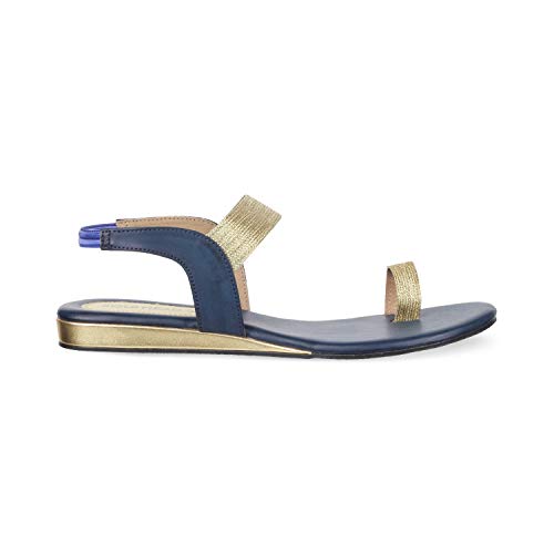 Image of SOLE HEAD Black Flat Women Sandal
