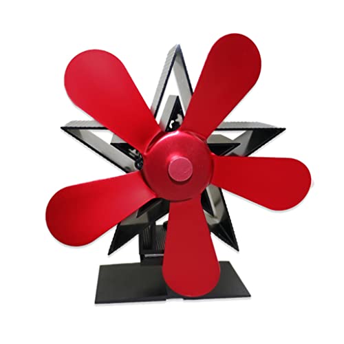 Ventilador de 5 aspas de aleación de aluminio para estufa, accesorios de ahorro de bajo consumo