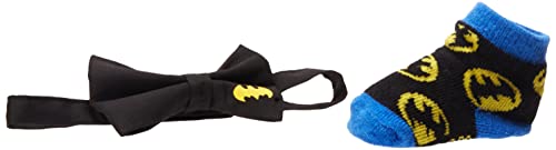 Image of DC Comics baby-boys Superhero Bowtie & Sock Set