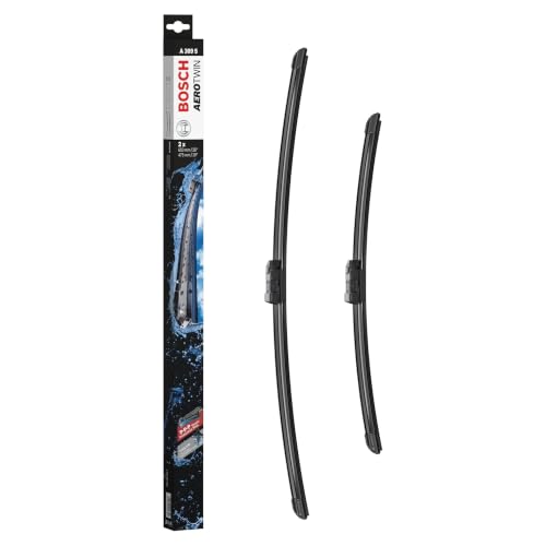 Image of BOSCH 3397007309 AeroTwin Wiper Blades - Set of 2 (26 inch & 19 inch) Top Lock 19mm | Driver and Passenger Side Original Equipment Replacement Blades