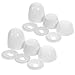2 Sets Screw Decorative Cover White Round Screw Cover Abs Plastic