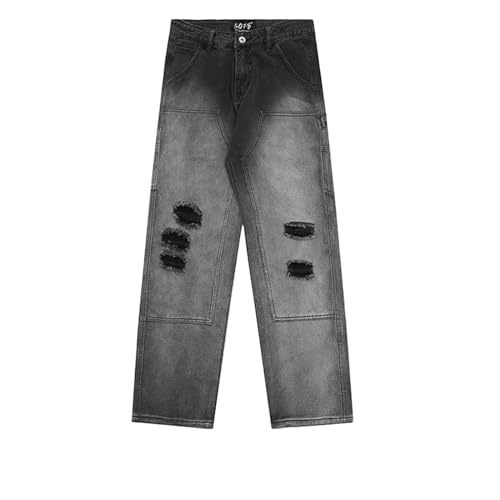 Jeans homme ample à couture droite robuste et finitions soignées - 3