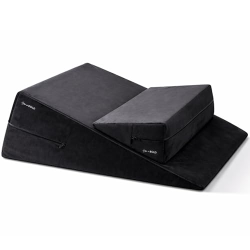 Sex Wedge & Ramp Positioning Combo Set Intimacy Pillow for Couples Adult Wedge Pillow for Intimacy & Adult Play Sex Pillow Bed Wedges & Body Positioners