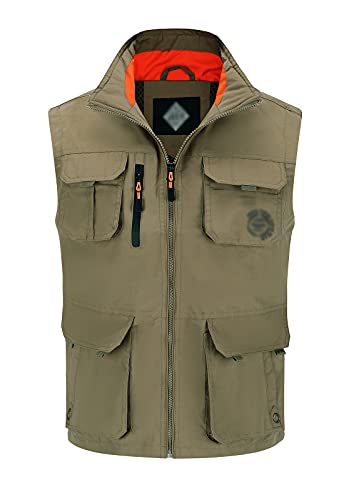 Image of Hbufnha Mens Lightweight Vest Work Travel Safari Sport Jacket Padded Puffer Vest