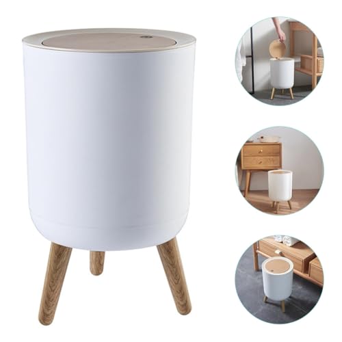 Tofficu basura ABS plástico 7L oficina hogar blanca miniatura 7