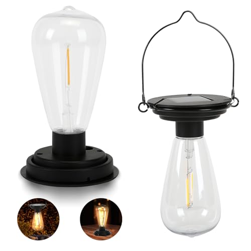 Replacement Solar Light Tops-Solar Light Bulbs for Outside-Solar Lanterns Outdoor Waterproof 2 Pack,One Thing, Three Uses, Multifunctional Size Conversion Or Personalized Hanging