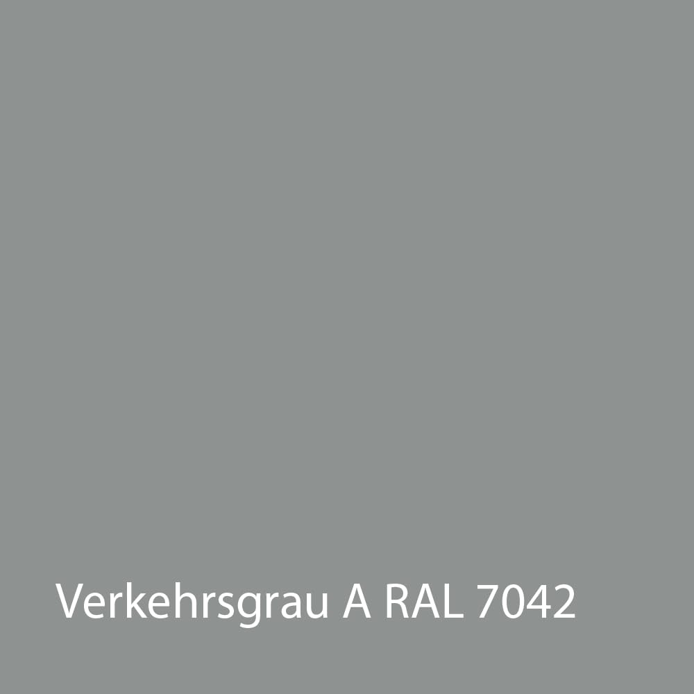 Metallschutzlack 3in1 (5kg) Metallfarbe Dauerhafter Schutz & hohe Beständigkeit, umfassende Lösung für den Schutz und die Veredelung von Metalloberflächen (Verkehrsgrau A RAL 7042)