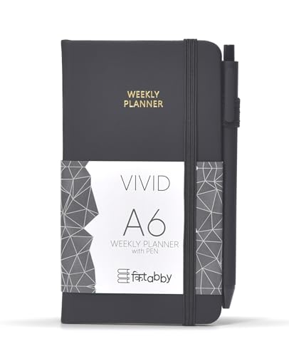 Image of Kitabby VIVID A6 Weekly Planner & A7 Notebook Combo - Black