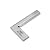 T Tulead Carbon Steel Machinist Square Engineer Square Woodworking Tool 80x50mm/3.2" x2