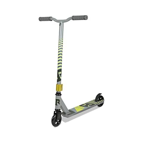 Riprail Matte Stunt Scooter finished in Ghost Silver with Alloy Deck, Alloy Core Wheels and ABEC-9 Bearings Cover