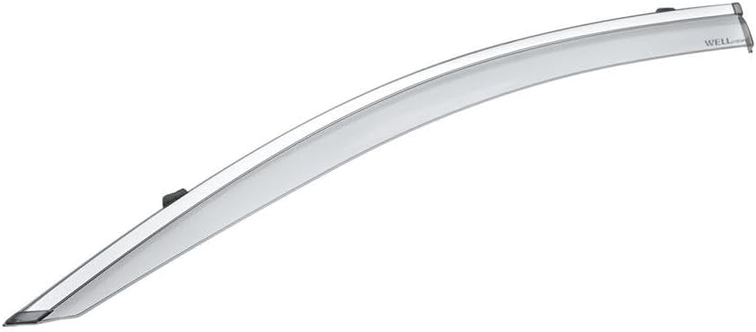 WellVisors Window Visors Wind Deflectors Compatible with Nissan 2017-2022 Rogue Sport with Chrome Trim Rain Guards 3-847NS018