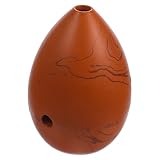Alasum 初心者用 8穴梨形埙セット 陶器製ヴィンテージデザイン 滑らかな表面使いやすい音楽楽器 誕生日 や家庭の集まりになミュージカルアイテム