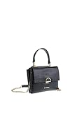 Pierre Cardin Bolso de hombro de mujer de piel auténtica Made in Italy 21 x 16 x 6,5 cm 1934, Negro , Talla única