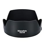 Kiorafoto Dedicated Bayonet Petal Flower Reversible Lens Hood Shade Protector for Canon EF 50mm f/1.8 STM Lens, replaces Canon ES-68, with Button to Lock or Release