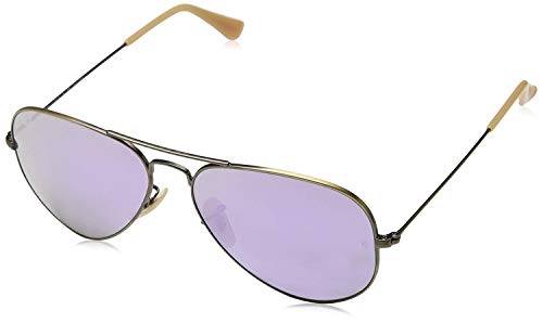 Image of Ray-Ban Unisex UV Protected Sunglasses ( 0RB3025|58 mm|Grey Mirror Lilac Polar)