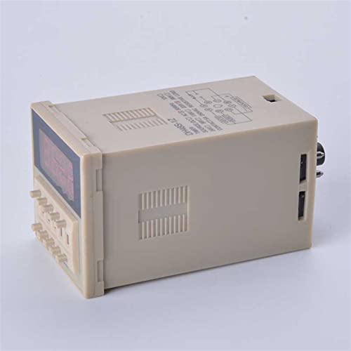 Relé de tiempo DH48S-1Z SPDT con base de enchufe y retardo ajustable de alta precisión AC DC 24V 6
