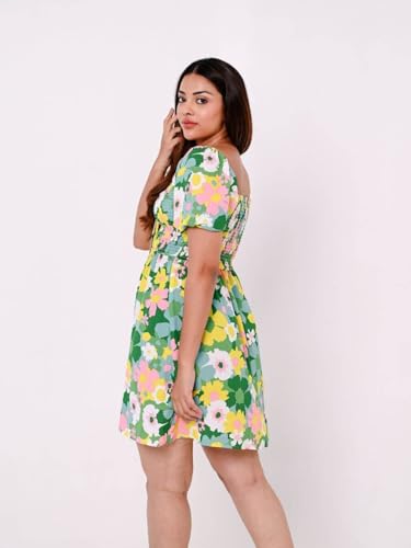 Image of GRECIILOOKS Printed Maxi Dress for Women | Trendy Long One Piece Summer Outfit | Lightweight Flared Dress for Casual & Holiday