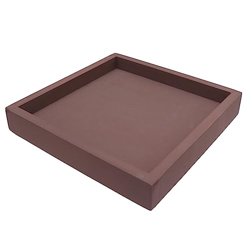 Cabilock Square Imitation Cement Planter Tray Indoor Plant Planter Tray Square Plant Saucer Planter Square Planter Tray Pots for Outdoor Plants Potted Plate Air Conditioner Clay