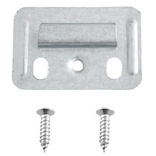 Image of TAODAN 100PCS Wood Fiberboard Clip 50x35mm with Screws Stainless Steel Fixing Piece Integrated Wall Panel Clip for Wood Wall Panel Bamboo Wall Panel Furniture Fixing Hanger Wall Panel Clip (Pack of 2)