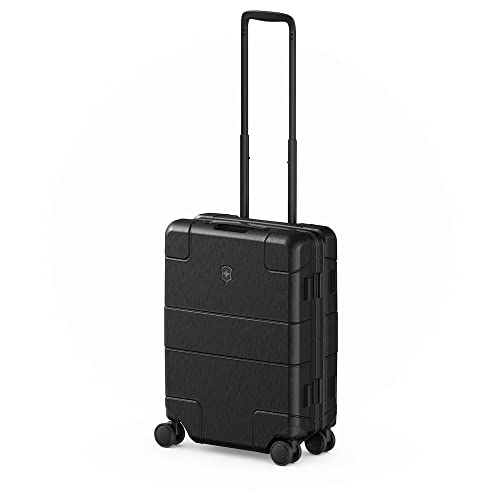 Image of Victorinox Lexicon Framed Series Hardside Cabin Luggage, 33 litres, Black, Polycarbonate, 610535 | Premium Swiss Trolley Suitcase