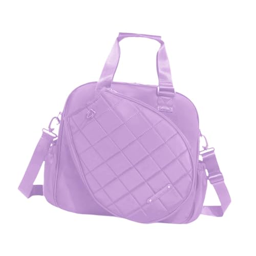 Lljsszr Tennis Racket Bag, Racket Pocket, Removable Shoulder Straps, Multifunctional Tennis Bag, Handbag for, Purple