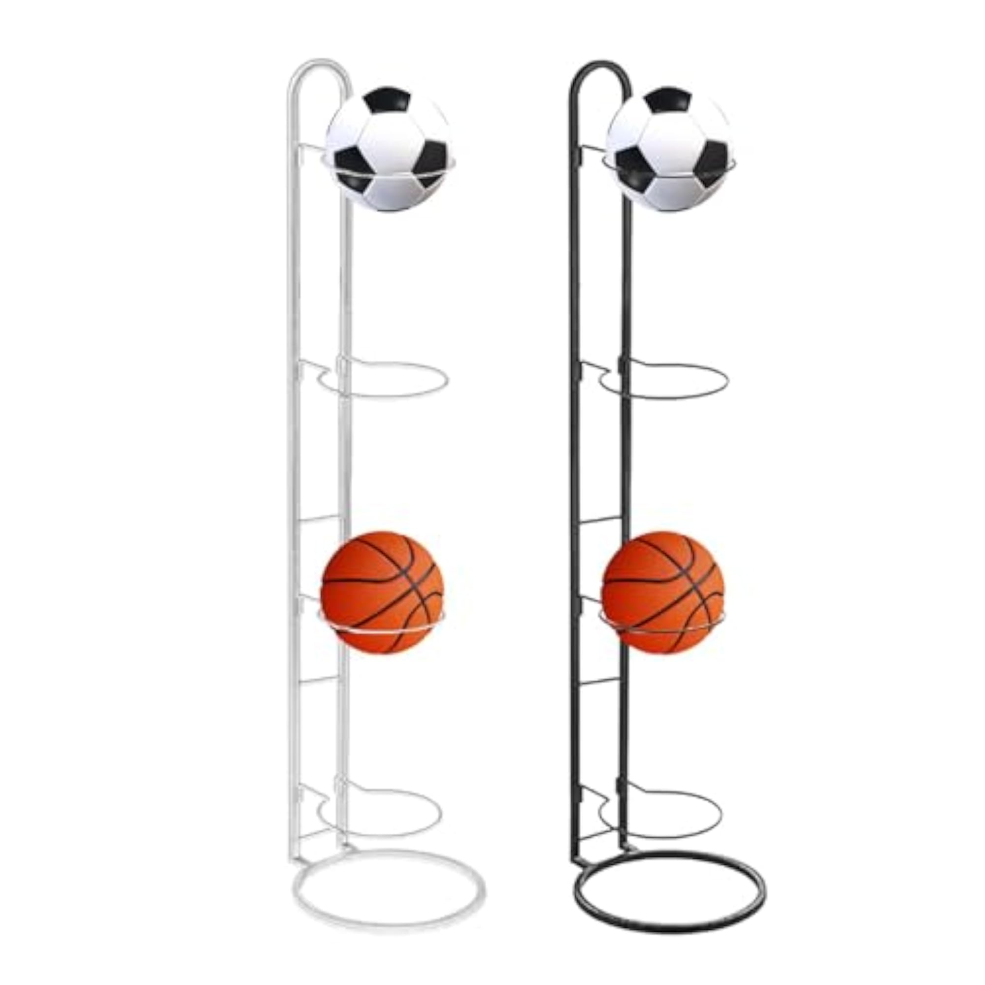 Vertical Ball Storage Shelf for Indoor Living Room