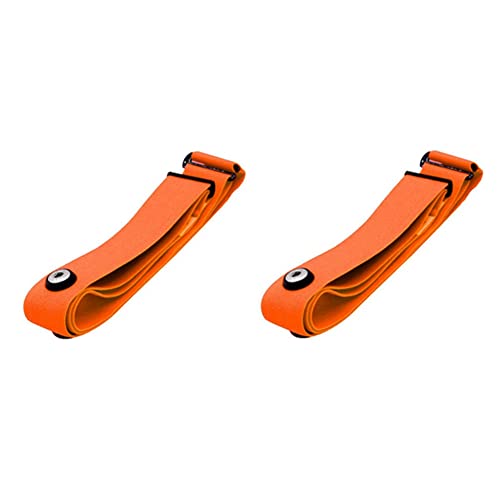 iFutniew 2 bandas elásticas para cinturón de pecho para Geonaute H7 (naranja)