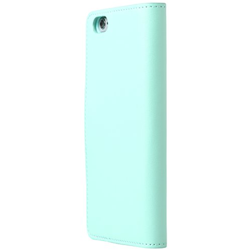 Ultratec Funda protectora de cuero sintético para iPhone 6, con función de soporte y compartimentos interiores, verde