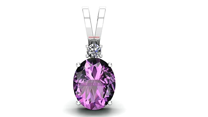 16.00 Ratti 15.00 Carat Natural Quality Katela Amethyst Silver Plated Pendant/Locket Gemstone (Top AAA+) Quality for Men and Women(GGTL Lab Certified)-image-7