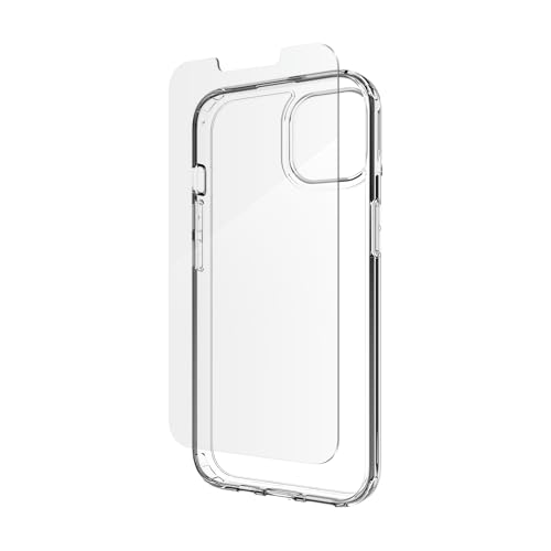 ZAGG iFROGZ Lot de défense pour Apple iPhone 16e (6,1", iPhone 14, iPhone 13, résistant aux Rayures, Anti-Taches, Fin, encliquetable, Transparent)
