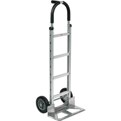 Carretilla manual de aluminio con ruedas de caucho