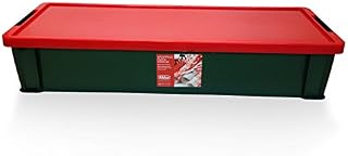 Allstore 27L Christmas Wrapping Paper Box, Green/Red, 81 x 28 x 16 cm