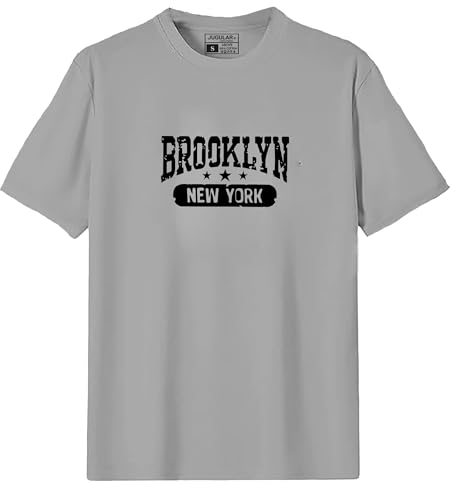 Image of JUGULAR Men's Half Sleeve Cotton Printed Combo Tshirt (Pack of 2)