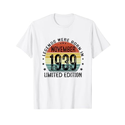Las Leyendas Nacen Noviembre 1939 Regalo 85 Años Cumpleaños Camiseta