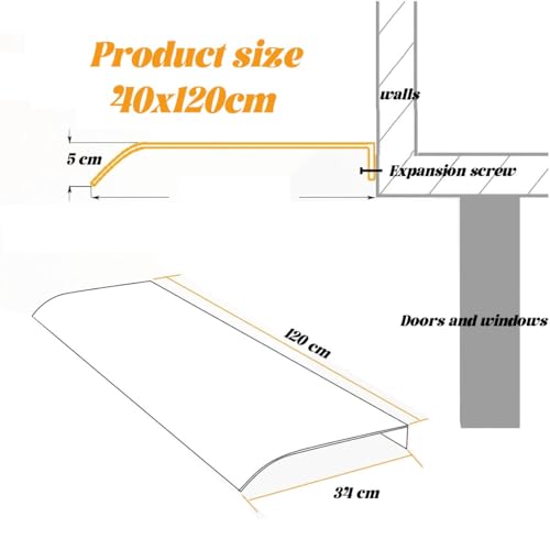 Toldo de policarbonato transparente con cubierta de pared resistente para balcones 7