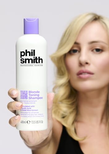 Phil Smith Professional Blonde Toning Shampoo - Purple Shampoo for Blonde, Silver & Highlighted Hair - Neutralises Brassiness & Brightens Tone - 400ml - Image 3