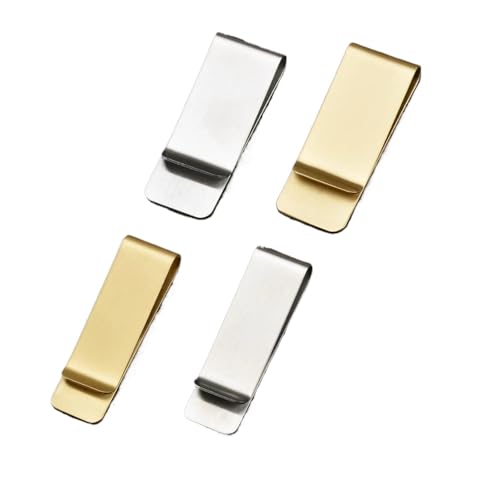 Money Clip For Men 32pcs Metal Paper Clips - Stainless Steel/Brass, Notebook Bookmark, Office/School Supplies