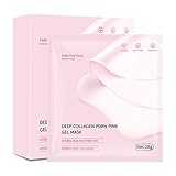 Face Mask Skincare | Overnight Facial Mask Sheet for Glass Glow Skin Care - Elasticity Hydrating Firming Moisturizing | Salmon DNA PDRN Collagen, 28g x 5ea (Pink)