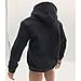 1/6 Scale Black Fastener Up Hoodie, Action Figure Hooded Sweatshirt, Cloth Jacket for 12