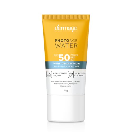Photoage Water, Protetor Solar Incolor com FPS50 e PPD20, Fórmula...