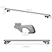 HOMCOM Juego de Barras para Techo Aluminio Universal Baca Portaequipajes Coche con...