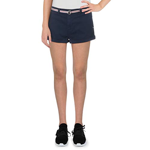 Celebrity Pink Jeans Womens Juniors Casual Belted Shorts Navy 7