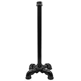 Rustic Industrial Standing Pipe Paper Towel Holder, Kitchen Tissue Holder Countertop for Kitchen & Bathroo, Simply Tear Roll Contemporary Paper Towel Holder Napkin Towel hold, Black