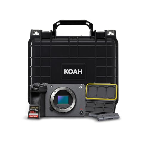 Sony Cinema Line FX30 Super 35 Camera (Body Only) with Weatherproof Hard Case, 128GB SD Card, and Card Reader and Storage Case Bundle (5 Items)