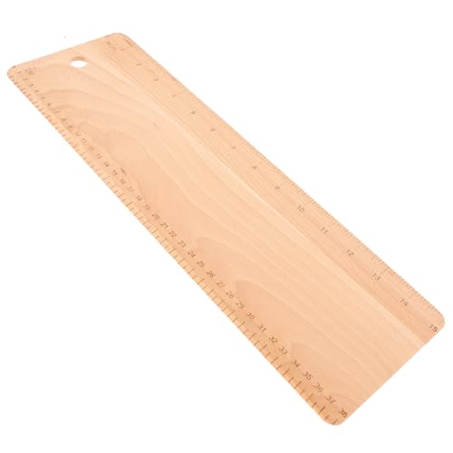 Mobestech Pelle à Pain en Bois de Hêtre 38x12x0,5 Cm Outil de Transfert de Pâte pour Baguettes et Pains Français Ustensile de Cuisson Polyvalent Usage...