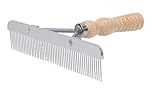 Weaver Leather Stainless Steel Show Comb With Wooden Handle