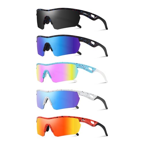 Image of Kids Sunglasses Youth Baseball Sunglasses for Boys Girls 3-12 Polarized Softball Sports Goggles UV Protection