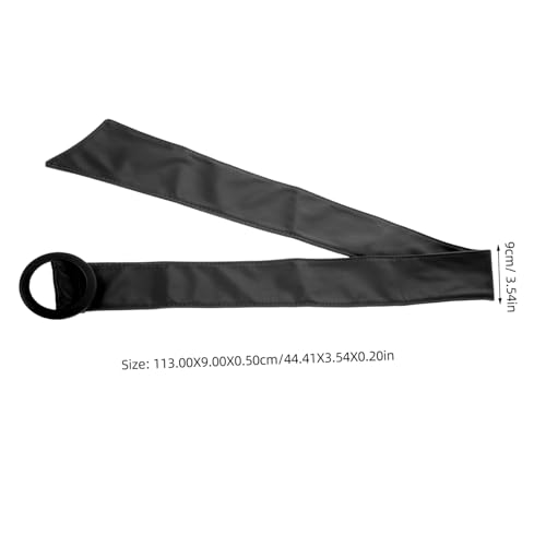 Homoyoyo Women's Slim Black Pu Belt Adjustable Elegant Waistband for Pants Timeless Fashion Accessory Any Outfit Stylish Decorative Design2